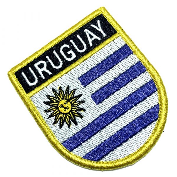 Bp Ev Bandeira Uruguai Patch Bordada Fecho De Contato Br