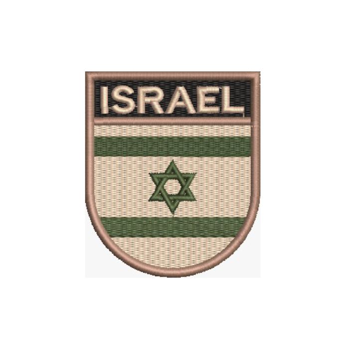 BP0009E 003 Bandeira Israel Patch Bordado 6 8x8 0cm BR44