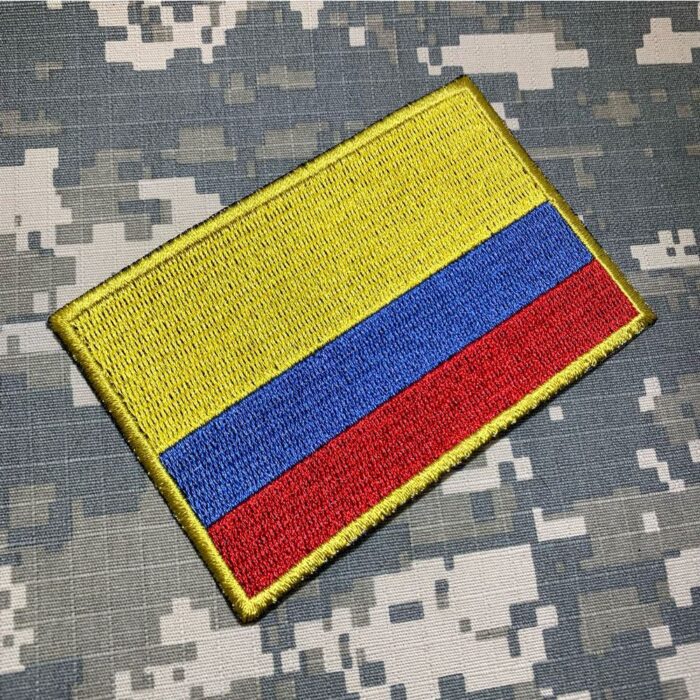 Colombia Bandeira Bordada Termocolante 10,2×6,8 cm. - Image 2