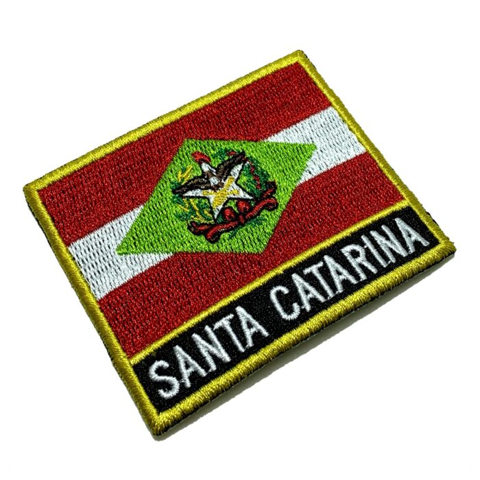 BE0168NT01 Santa Catarina Brasil Patch Bordado Termo Adesivo