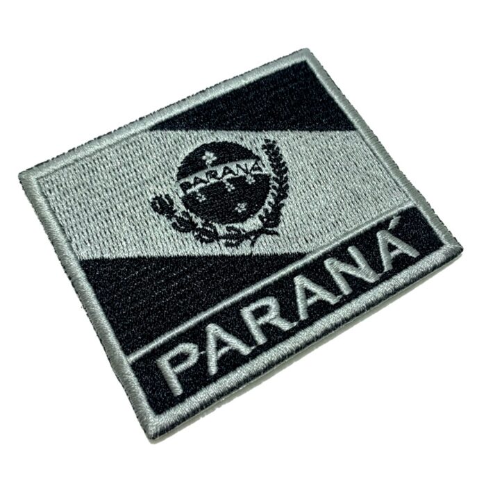 BE0174NT02 Bandeira Paraná Patch Bordado Termo Adesivo