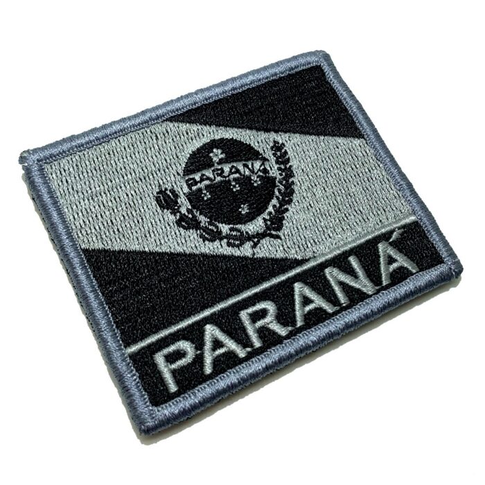 BE0174NV02 Bandeira Paraná Patch Bordado Fecho Contato