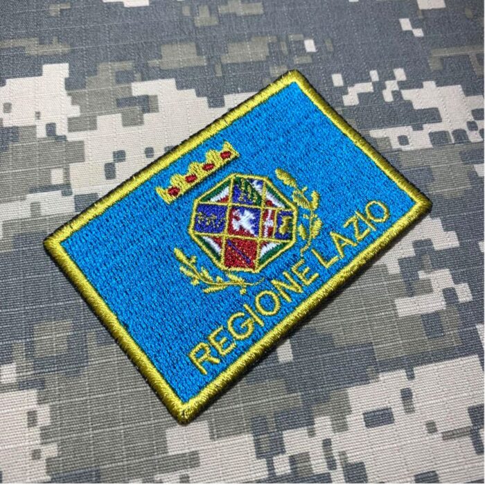 BE0227T01 Bandeira Regione Lazio Patch Bordado Termo Adesivo - Image 2