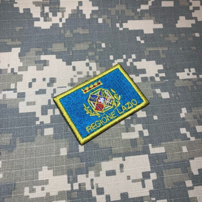 BE0227T11 Bandeira Lazio Region Patch Bordado Termo Adesivo - Image 2