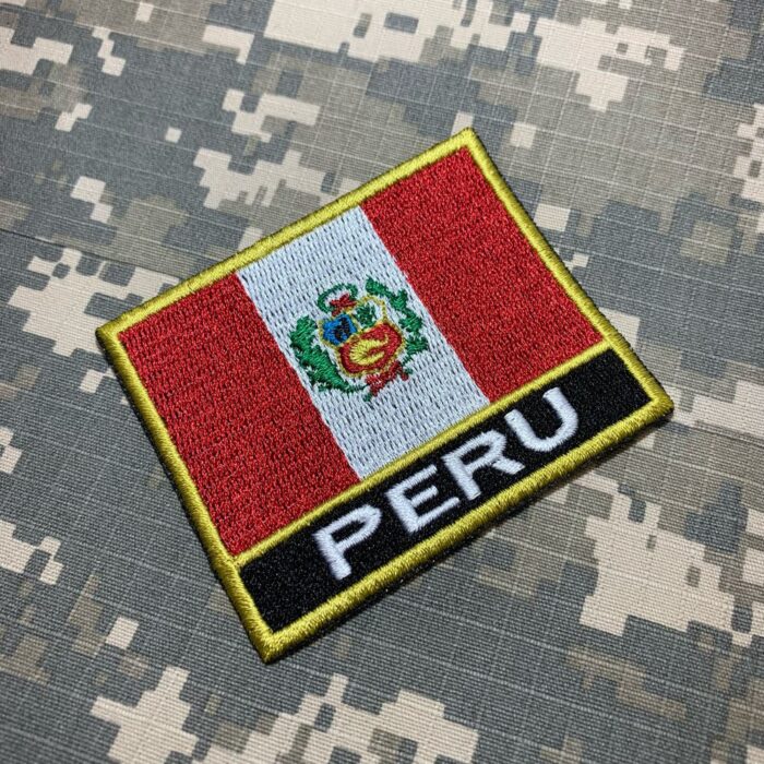 BP0028NT01 Bandeira Peru Patch Bordado Termo Adesivo - Image 2