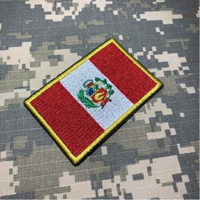 BP0028T01 Bandeira Peru Patch Bordado Termo Adesivo - Image 2