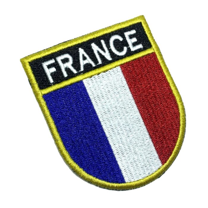 BP0031ET01 França Bandeira Bordada Patch Termo Adesivo