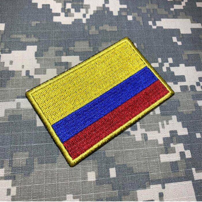 BP0049T01 Bandeira Colombia Patch Bordado Termo Adesivo - Image 2