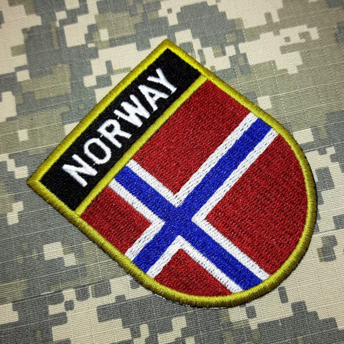 BP0054ET01 Bandeira Noruega Patch Bordado Termo Adesivo - Image 2