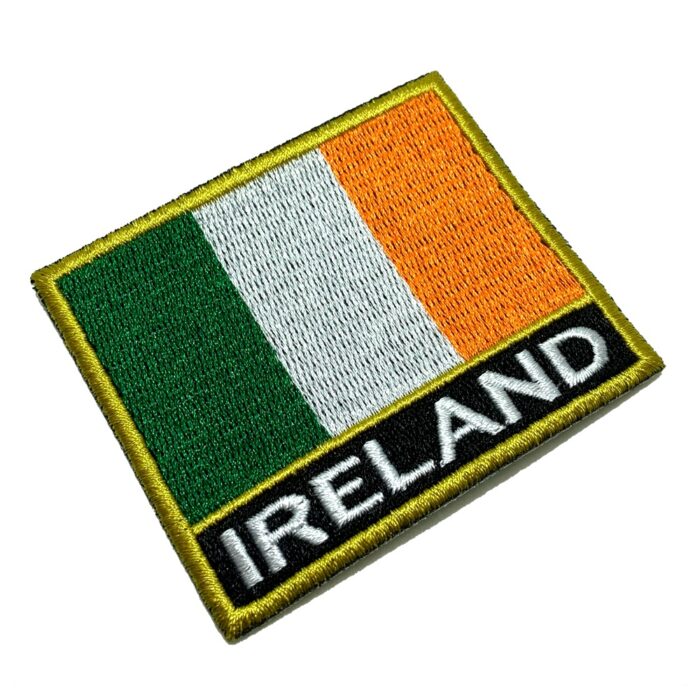 BP0059NT01 Bandeira Irlanda Patch Bordado Termo Adesivo