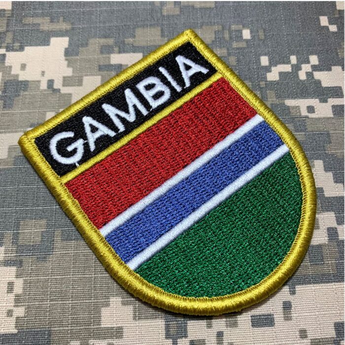 BP0196EV01 Bandeira Gâmbia Patch Bordado Fecho Contato - Image 2