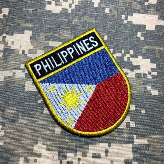 BP0218ET01 Bandeira Filipinas Patch Bordado Termo Adesivo - Image 2