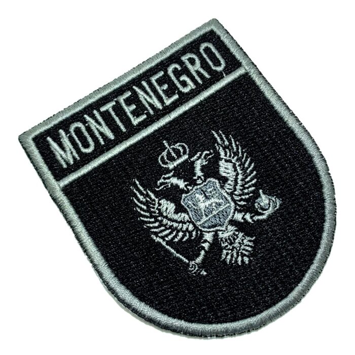 BP0243ET02 Montenegro Bandeira Bordada Patch Termo Adesivo