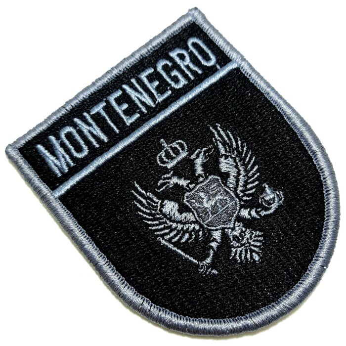 BP0243EV02 Montenegro Bandeira Bordada Patch Fecho Contato