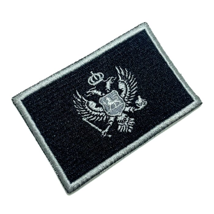 BP0243T02 Bandeira Montenegro Patch Bordado Termo Adesivo