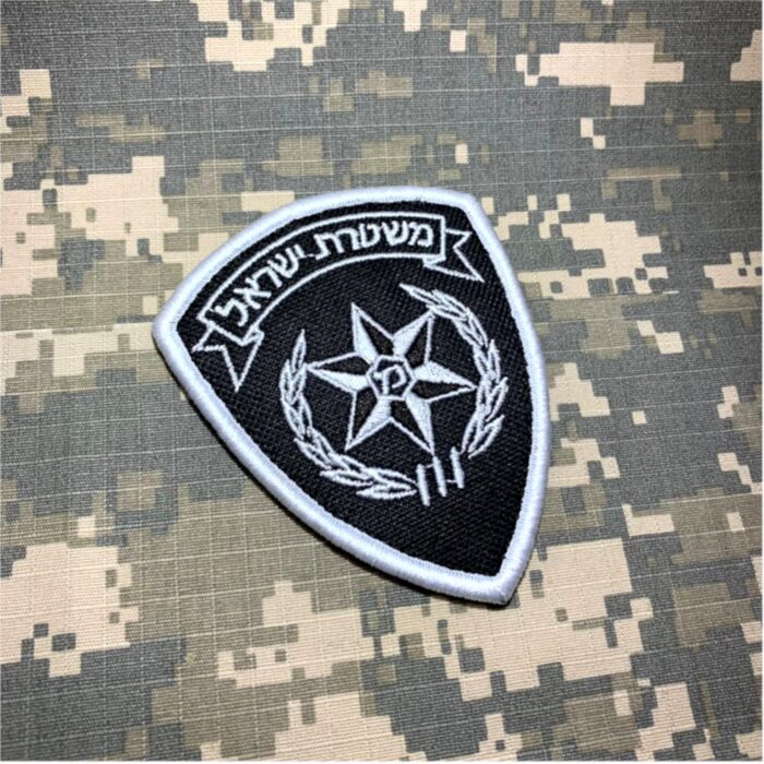 Polícia de Israel Patch Bordado Com Velcro®️ 7,3x9 cm. - Image 3