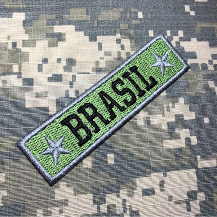 M0129T03 Brasil Militar Patch Bordado Termo Adesivo - Image 2