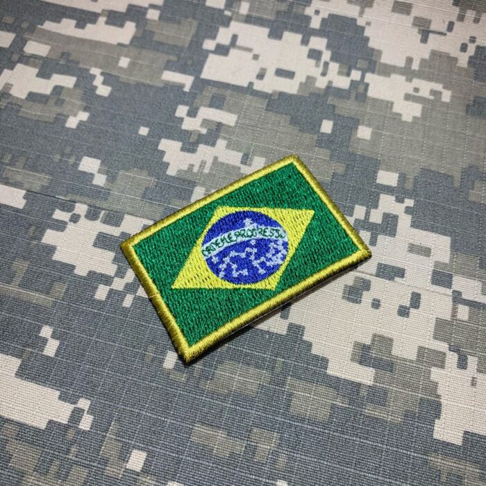 BP0403T11 Bandeira Brasil Patch Bordado Termo Adesivo - Image 2