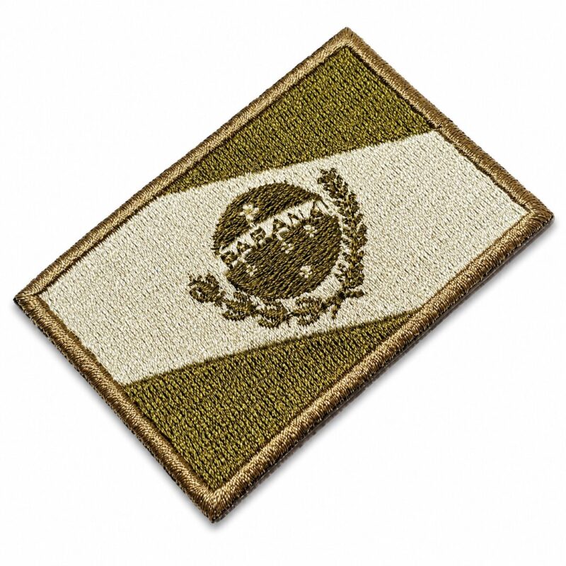 Estado Paraná Brasil Bandeira Tática Bordada Patch 7,5x5 cm.