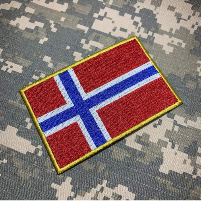 BP0054T21 Bandeira Noruega Patch Bordado Termo Adesivo - Image 2