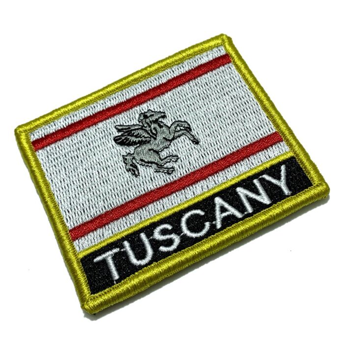 BE0229NV01 Bandeira Toscana Patch Bordado Fecho Contato