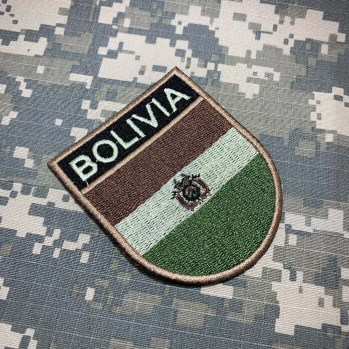 BP0029ET03 Bandeira Bolívia Patch Bordado Termo Adesivo - Image 2