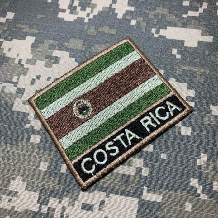 BP0201NT03 Bandeira Costa Rica Patch Bordado Termo Adesivo - Image 2