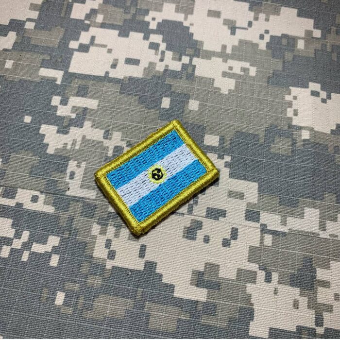 País Argentina Bandeira Bordada Patch Com Velcro®️ 3,8×2,5 cm. - Image 2