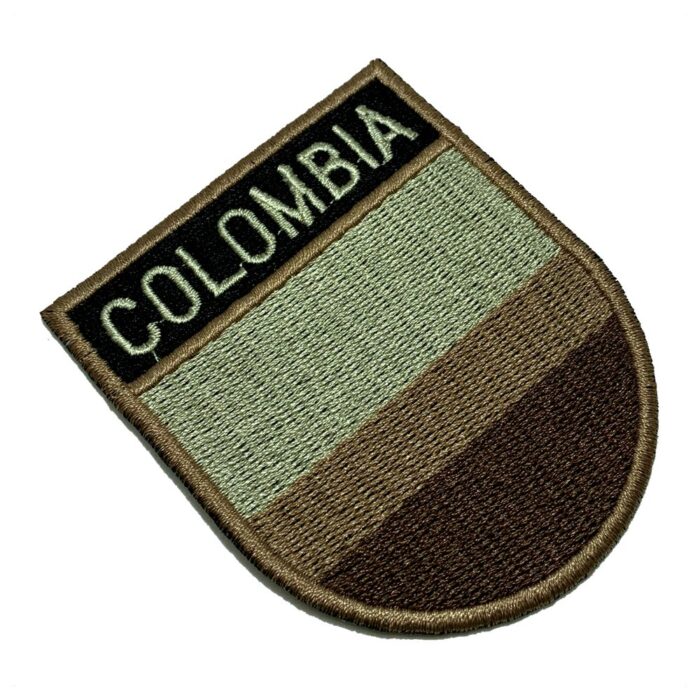 BP0049ET04 Bandeira Colômbia Patch Bordado Termo Adesivo