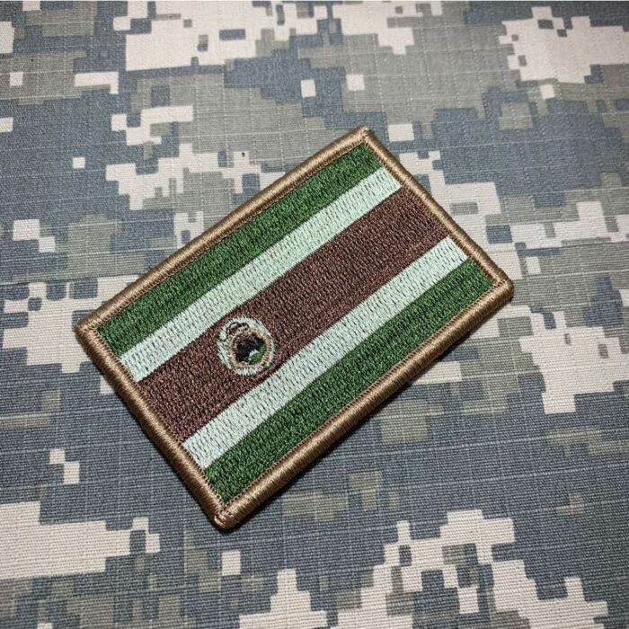 País Costa Rica Bandeira Tática Bordada Patch Com Velcro®️ 7,5×5 cm. - Image 2