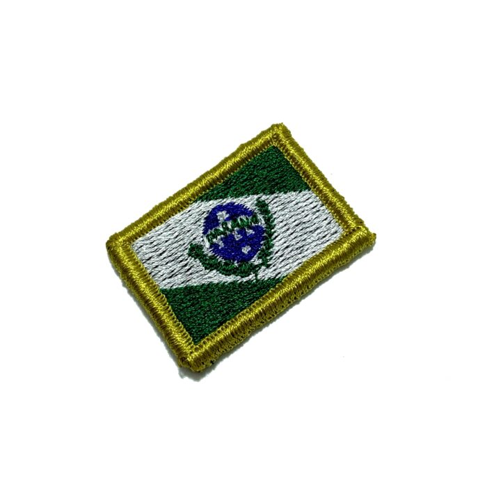 Estado do Paraná Brasil Bandeira Bordada Patch Com Velcro®️ 3,8x2,5 cm.