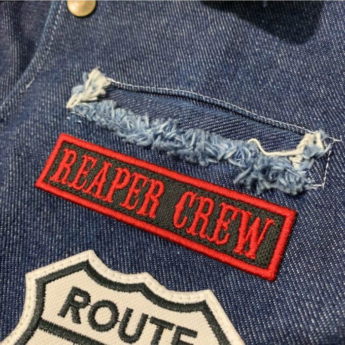 Reaper Crew Motoclube Patch Bordado Termo Adesivo ou Costura 10,2×2,5 cm. - Image 2