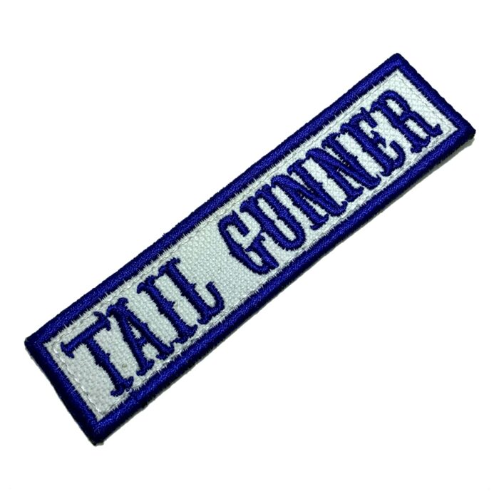 Tail Gunner Motoclube Patch Bordado Termo Adesivo ou Costura 10,2×2,5 cm.