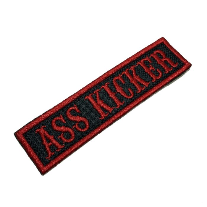 NT0517T04 Ass Kicker Patch Bordado Termo Adesivo ou Costura