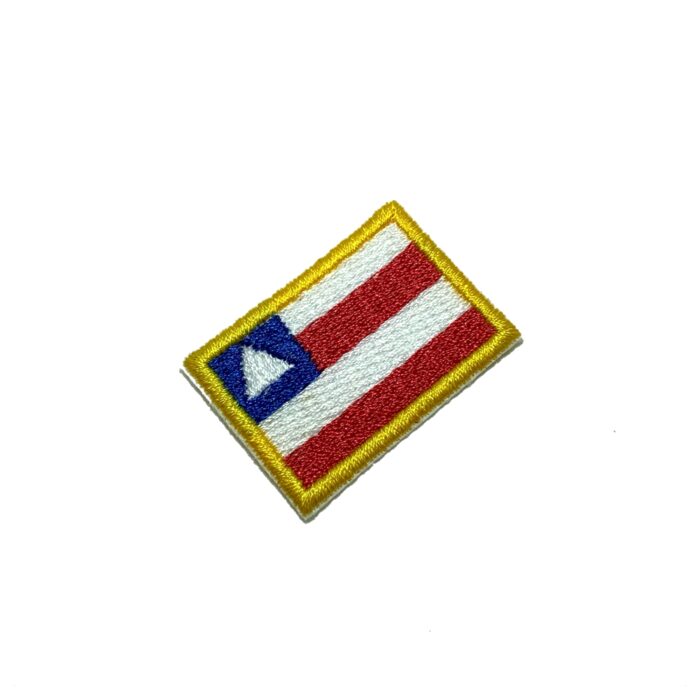 Estado Bahia Brasil Bandeira Bordada Patch Termo Adesivo ou Costura 3,8x2,5 cm.