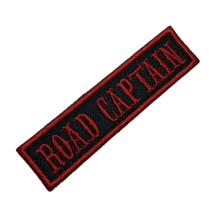 Road Captain Bordado Termo Adesivo ou Costura 10,2 × 2,5 cm.