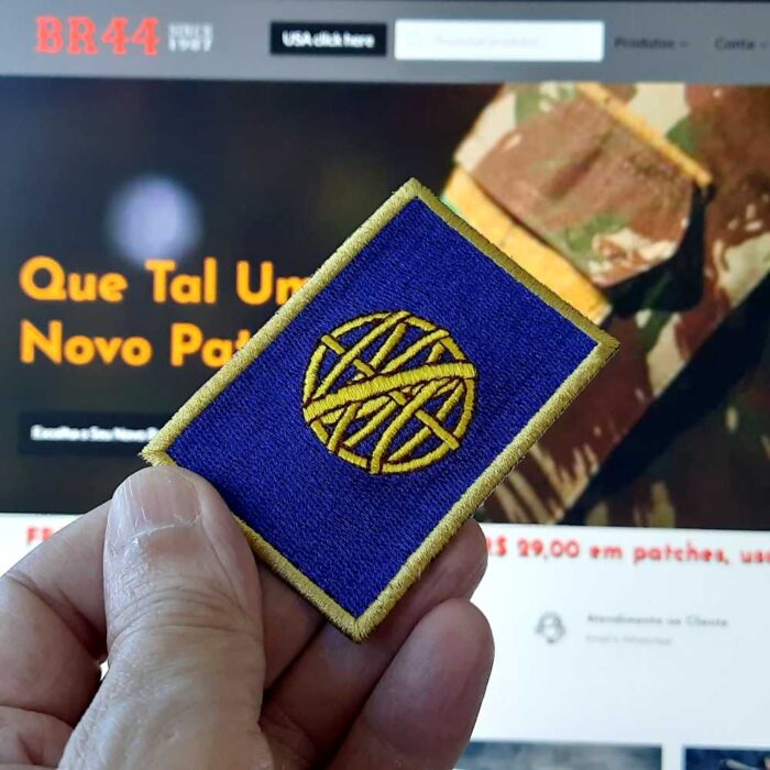 País Reino Do Brasil 1815 a 1822 Bandeira Bordada Patch Termo Adesivo ou Costura 7,5×5 cm. - Image 2