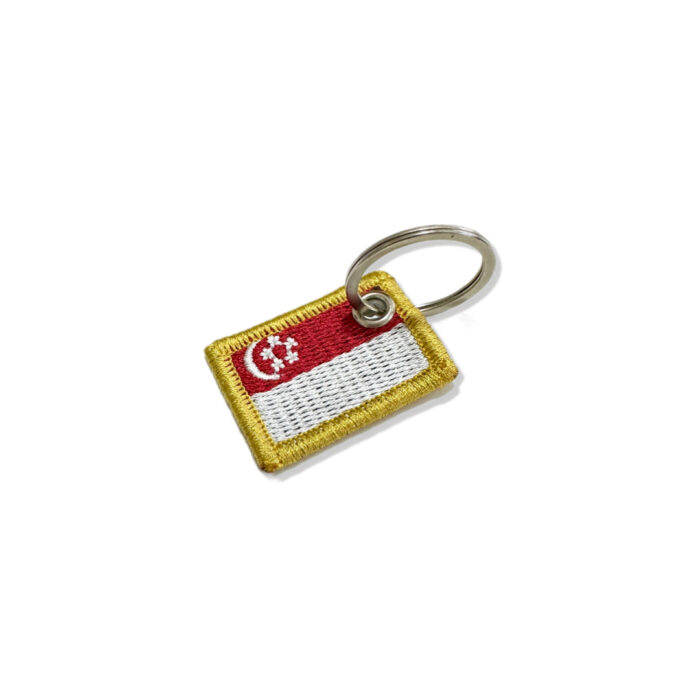 Bandeira de Singapura Patch Bordado 3,8x2,5 cm. - Imagem 6