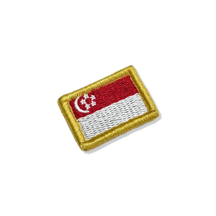 Bandeira de Singapura Patch Bordado 3,8x2,5 cm. - Imagem 4