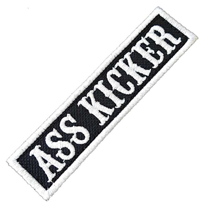 Ass Kicker Patch Bordado 10,2 x 2,5 cm.