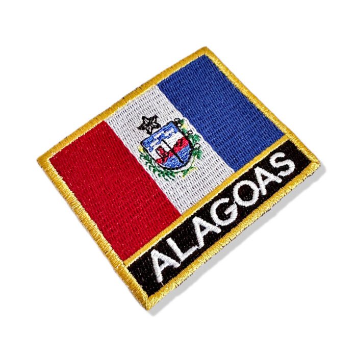 Bandeira De Alagoas Patch Bordado 7,5x6,3cm