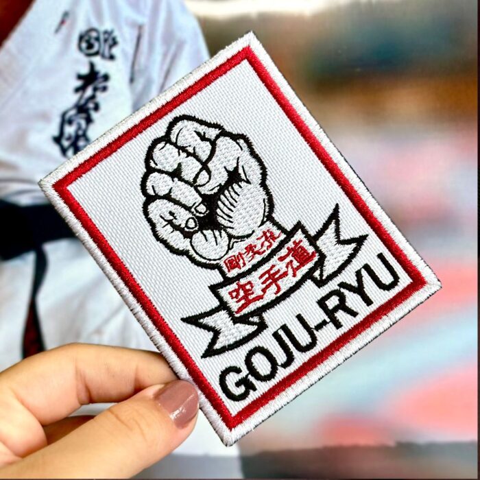Karate Goju Ryu Kanji patch bordado termocolante