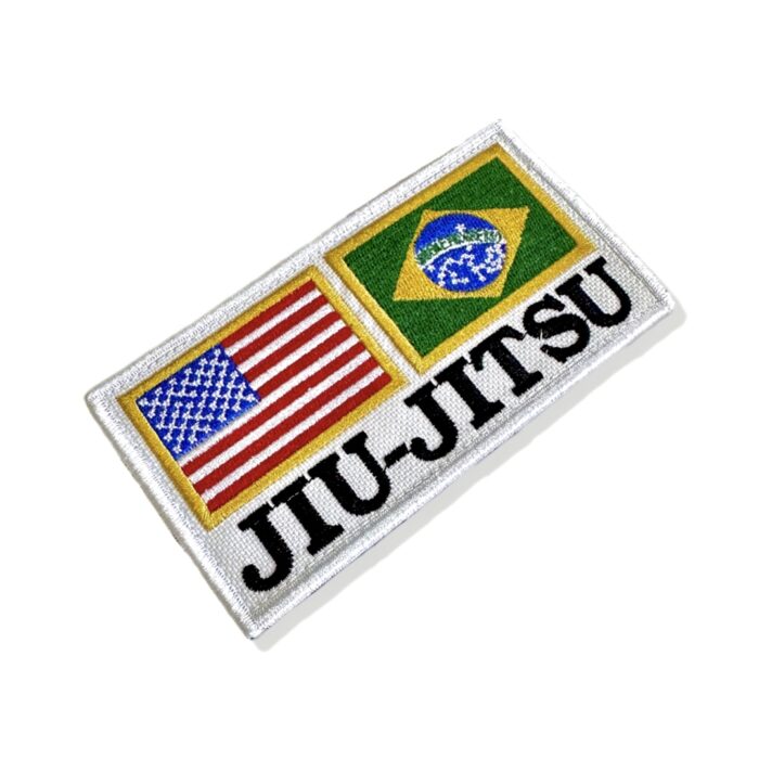 EUA Brasil Jiu-Jitsu Patch Bordado Com Velcro