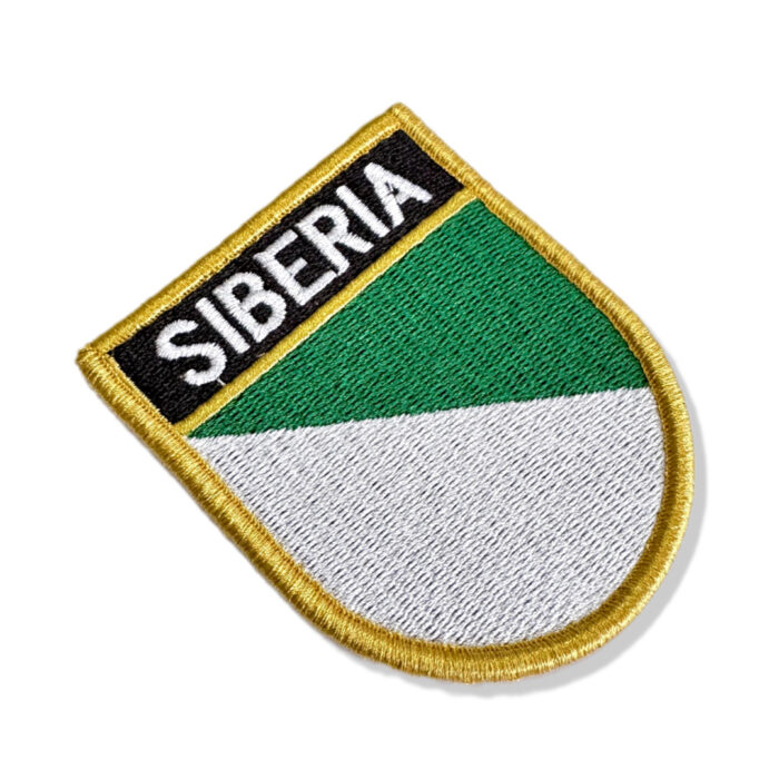 Bandeira Da Sibéria Patch Bordado 6,8x8 cm - Image 6