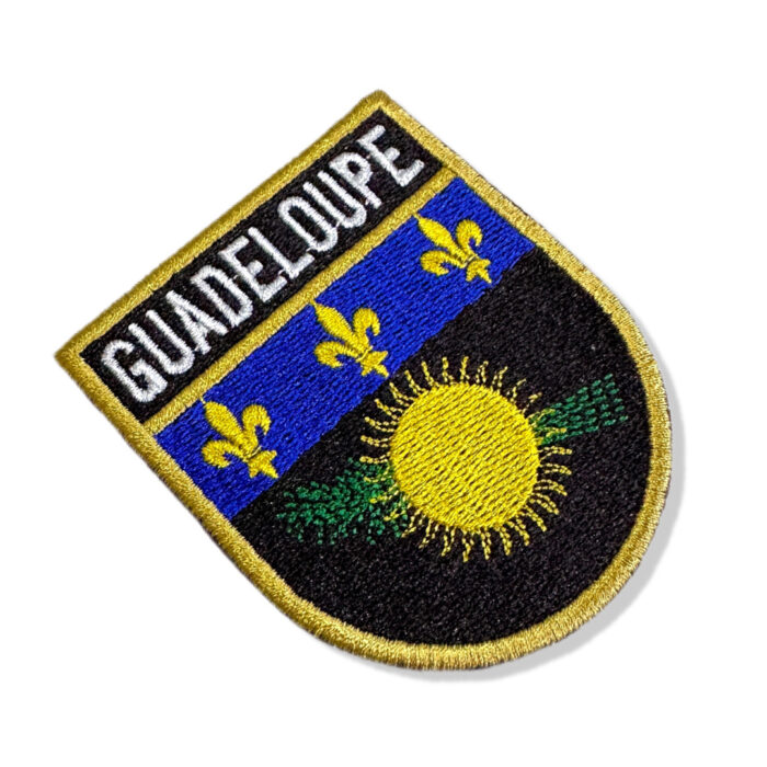 Bandeira Da Ilha De Guadalupe Patch Bordado 6,8x8cm