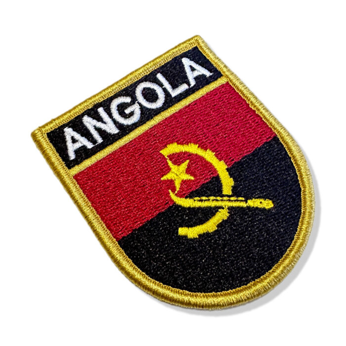Bandeira de Angola Patch Bordado: Representação autêntica da cultura angolana.