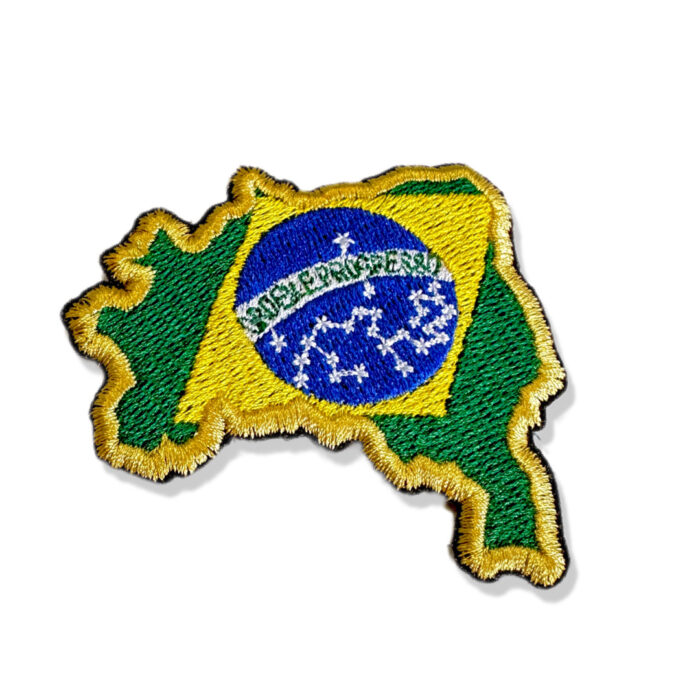 Bandeira Mapa Do Brasil Patch Bordado 7x6 cm - Image 2