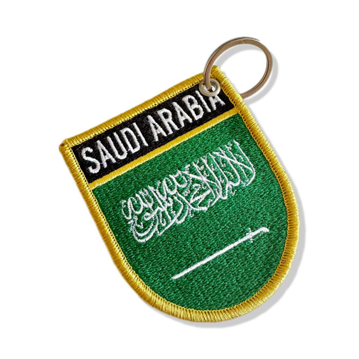 Bandeira Da Arábia Saudita Patch Bordado 6,8x8 cm - Image 2