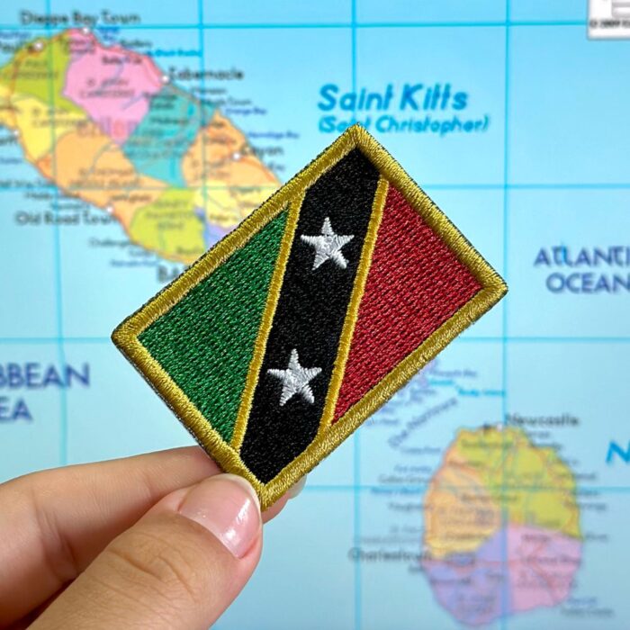 BP0220-011 Bandeira São Cristóvão e Neves Patch Bordado 5,7x3,8cm - Image 3