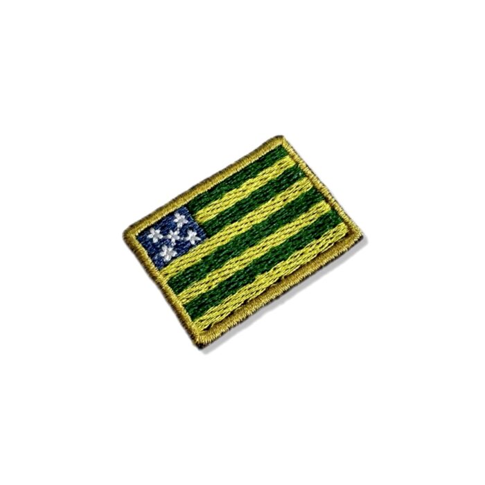 BE0172-031 Bandeira Goiás Patch Bordado 3,8x2,5cm